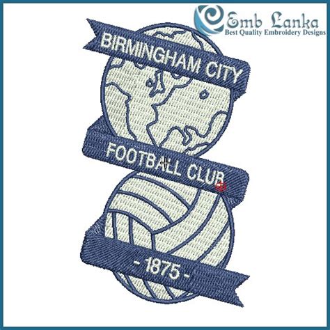 Birmingham City Football Club Logo Embroidery Design - Emblanka