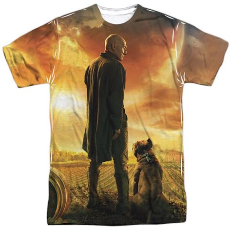 Star Trek Picard Picard Poster Sublimation T-Shirt – Rocker Merch