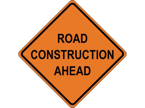 ROAD CONSTRUCTION AHEAD - Roll-Up Signs - Online Store