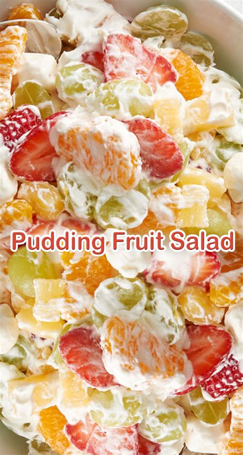 Pudding Fruit Salad - My Recipe Magic