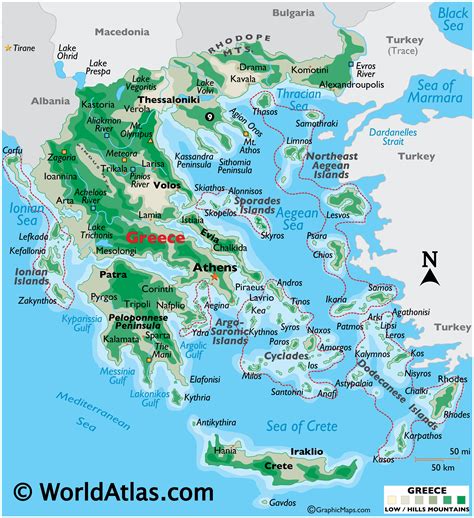 Greece Map / Geography of Greece / Map of Greece - Worldatlas.com