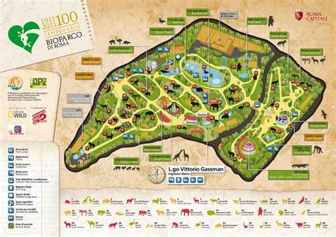 Villa Borghese Gardens Map | Fasci Garden