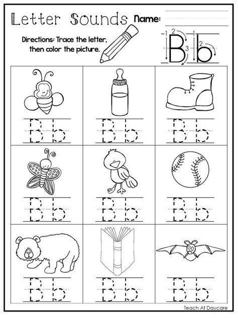 24 printable alphabet letter sounds worksheets preschool kdg etsy – Artofit