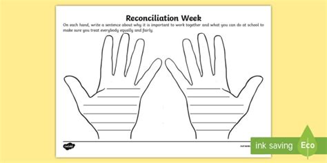 Reconciliation Hands | National Reconciliation Week | Twinkl