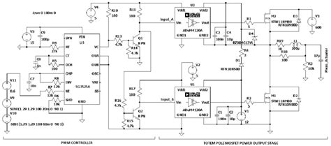 Class-D high voltage power amplifier schematic In the Fig. 8 the output... | Download Scientific ...