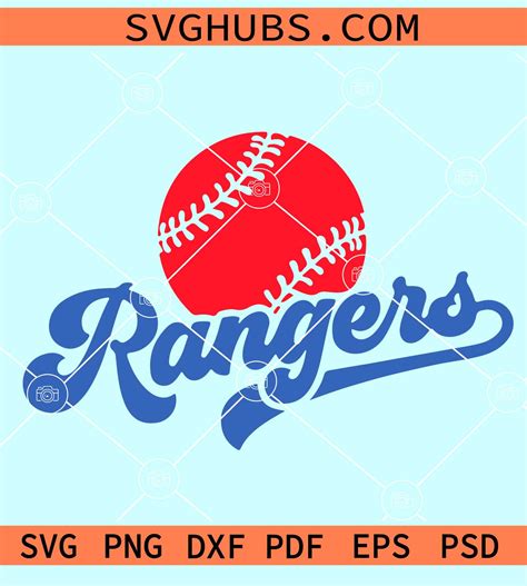 Texas Rangers MLB svg, Texas Rangers baseball svg, Texas Rangers SVG ...