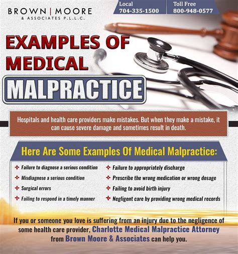 Examples of Medical Malpractice | Medical malpractice lawyers, Medical ...