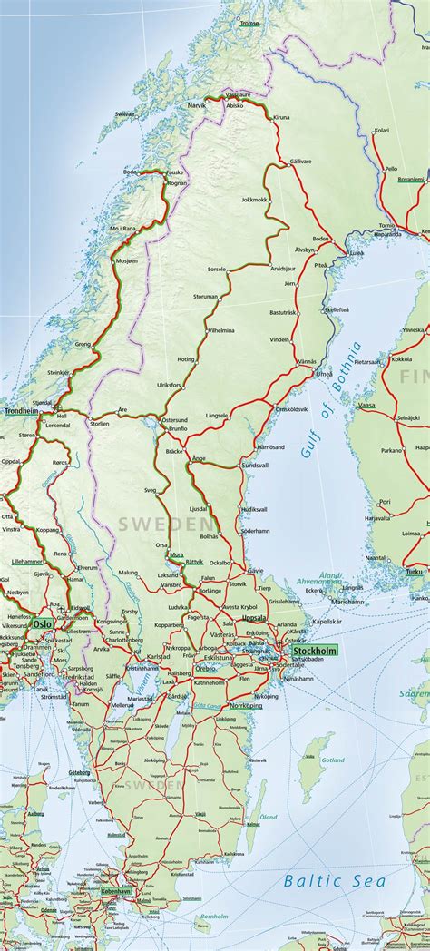 Sweden Train Map – ACP Rail