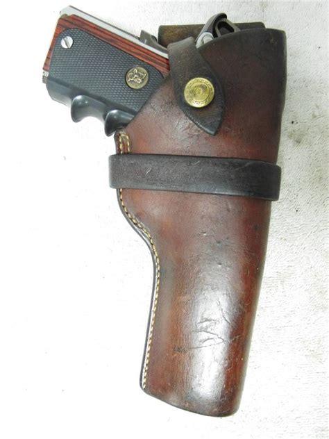 #25 45A Vintage LAWRENCE Gun Holster COLT 1911 45 Govt. Gold Cup ...