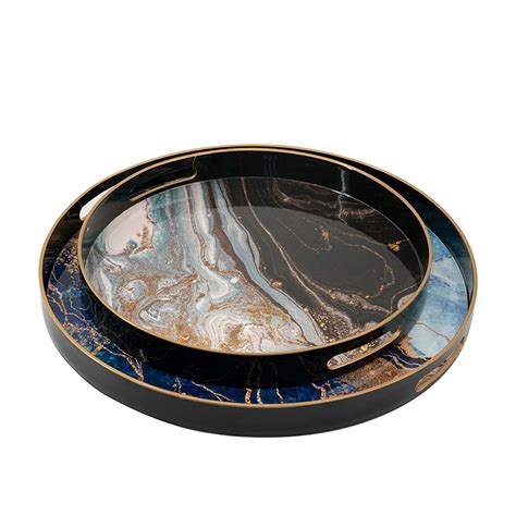 Large Round Tray For Ottoman - Foter