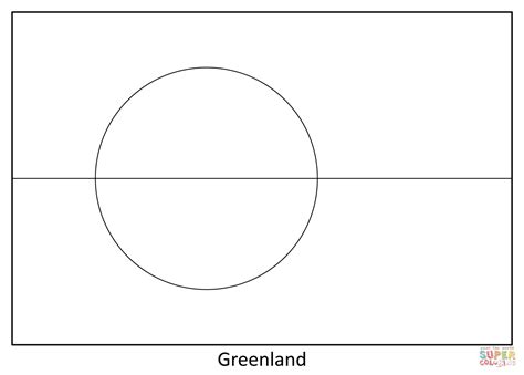 Flag of Greenland coloring page | Free Printable Coloring Pages