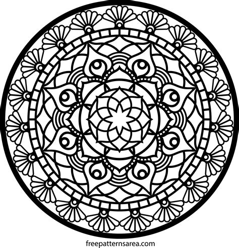 Mandala Circle Silhouette