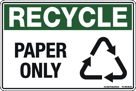 Recycle Only Sign Printable