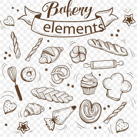 Bakery Cupcake Bread Baking, PNG, 1500x1500px, Bakery, Black And White, Body Jewelry, Bread ...