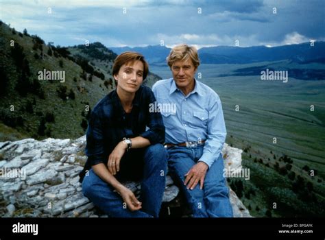 KRISTIN SCOTT THOMAS & ROBERT REDFORD THE HORSE WHISPERER (1998 Stock Photo, Royalty Free Image ...