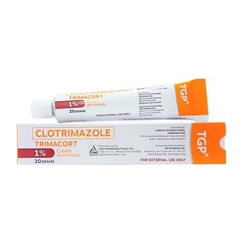 TRIMACORT (TGP) Clotrimazole Cream 1%/20g Cream 1 tube to treat skin ...