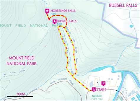 Russell Falls and Horseshoe Falls – TasTrails.com