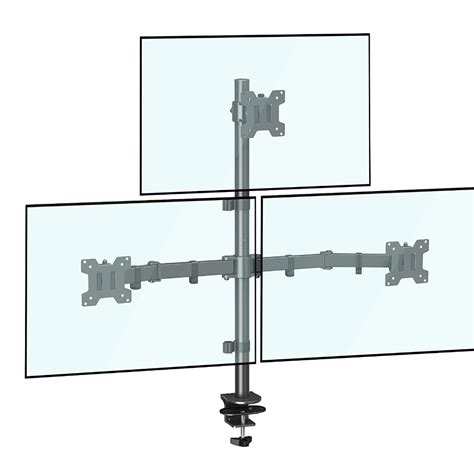 Triple Monitor Stand Desk Mount for Three Monitors 32 inch - MOUNTUP