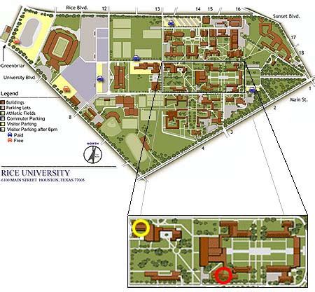 Rice University Parking Map - Brande Susannah