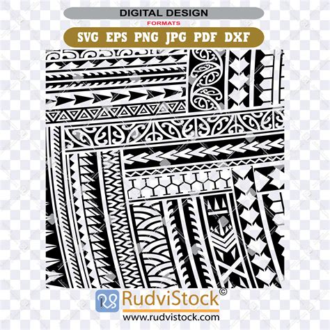 Cook islands patterns background - Rudvistock