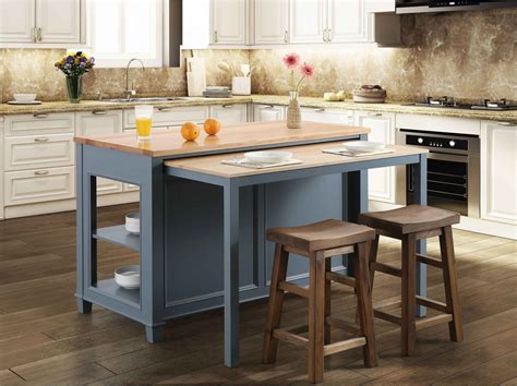 Kitchen Island With Slide Out Table - Image to u