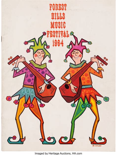 Vintage Forest Hills Music Festival program, 1964