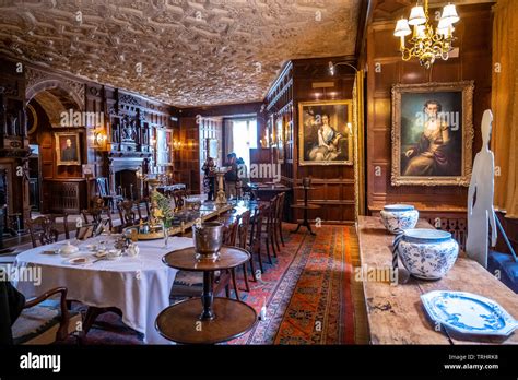 Interior, Powis castle, Wales Stock Photo - Alamy