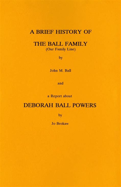 A Brief History of the Ball Family by Jim Winslow - Issuu