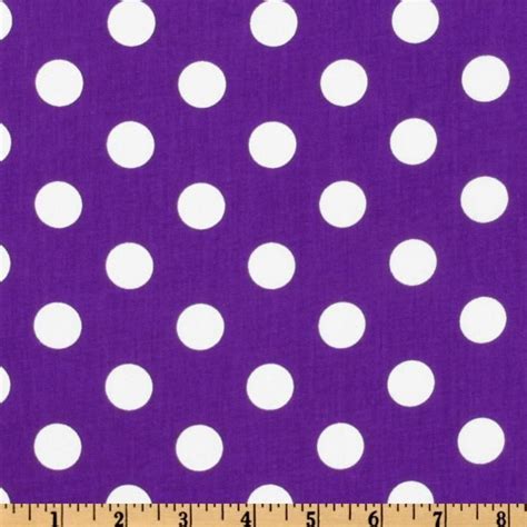 Forever Large Polka Dot Purple | Polka dot fabric, Discount fabric, Orange dots