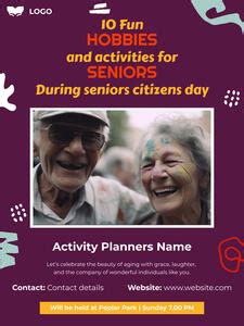 Free AI National Senior Citizens Day Poster Maker: Create AI-generated National Senior Citizens ...