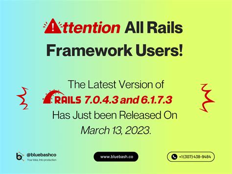 Rails Framework users! The latest version 7.0.4.3 and 6.1.7.3 by ...