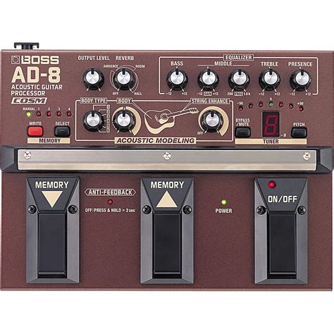 Boss AD-8 Acoustic Guitar Multi Effects Pedal | Musician's Friend