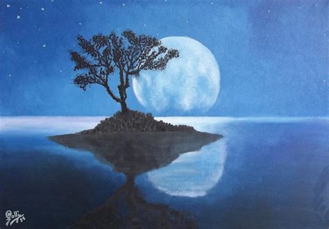 Water Reflection Painting