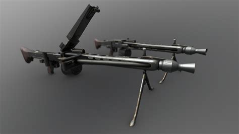 German Medium Machine Gun - MG3 - MG42 Variant - Buy Royalty Free 3D model by Batton [2c93ff2 ...