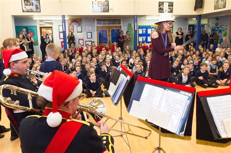 Royal Marines Band Collingwood bring Christmas cheer to local schools