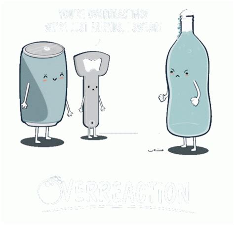 Downsign Overreaction Sticker - Downsign Overreaction Drink - Discover & Share GIFs