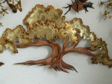 Vintage Mid Century Metal Bonsai Tree Wall by LonestarVintageFinds