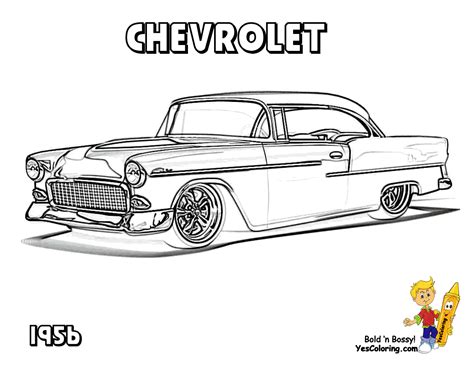 Chevy Car Coloring Pages