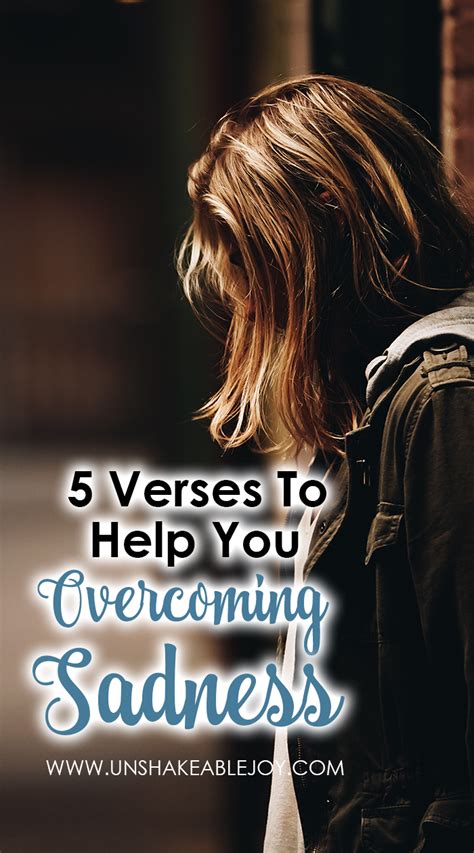 5 Verses To Help You Overcoming Sadness - Unshakeable Joy