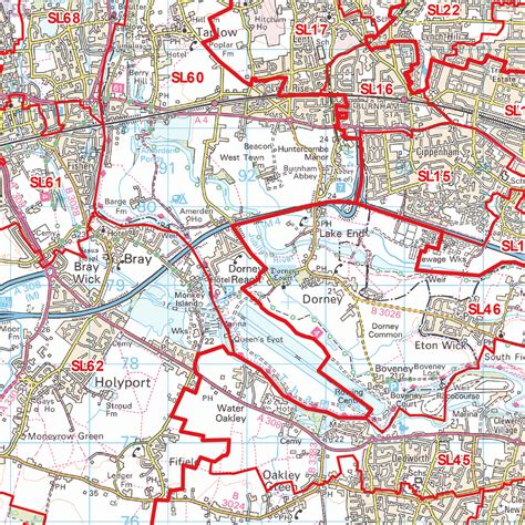 Slough Postcode Map (SL) – Map Logic