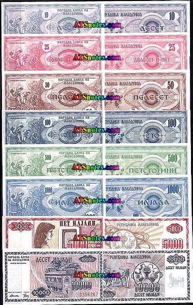 Macedonia banknotes - Macedonian paper money catalog and Macedonian ...