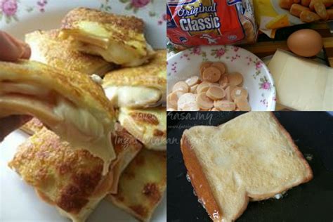 Terkejut Dengan Rasa Roti Goreng Sosej Cheese Leleh Sangat Enak