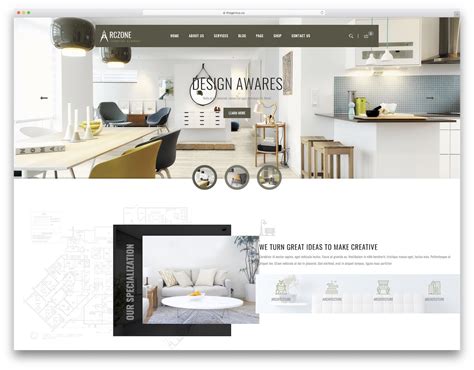 27 Best Responsive Interior Design Website Templates 2019