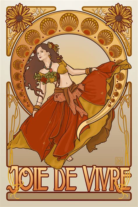 Joie De Vivre, art nouveau. Such lovely colours and movement. | Art ...