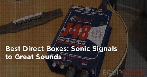 5 Best DI Boxes: A Direct Gear Guide [2022] | Equipboard