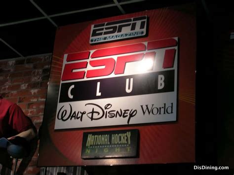 ESPN Club Menu | Disney Dining