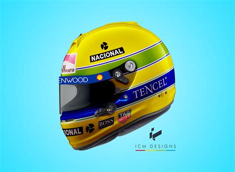 Ayrton Senna Helmet Design on Behance