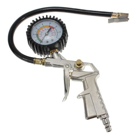 Car Truck Air Tire Inflator With Dial Pressure Gauge Bike Compressor ...