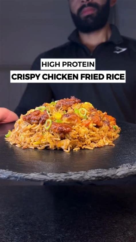 High Protein Crispy Chicken Fried Rice | High Protein Crispy Chicken ...