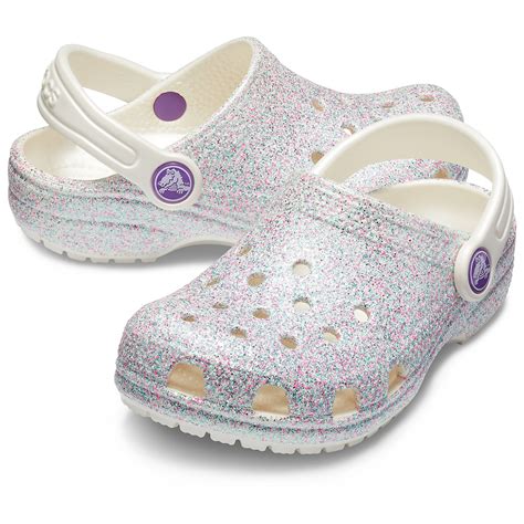 Crocs Girls' Classic Glitter Clog Oyster 1 191448274730 | eBay